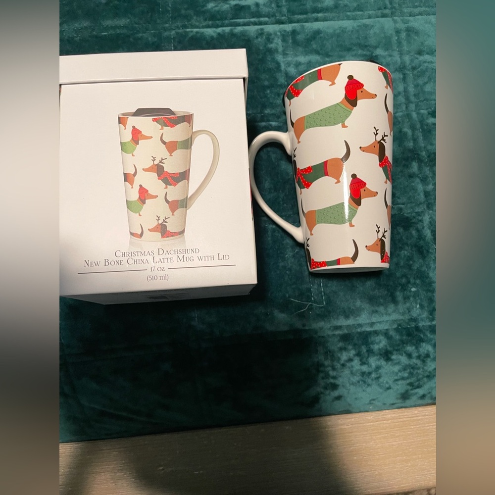 Christmas Dachshund mug